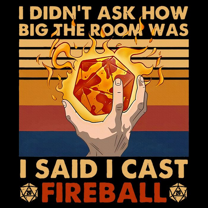 I Didnt Ask How Big The Room Was I Said I Cast F.I.R.E.B.A.L.L Full-Length Apron With Pockets