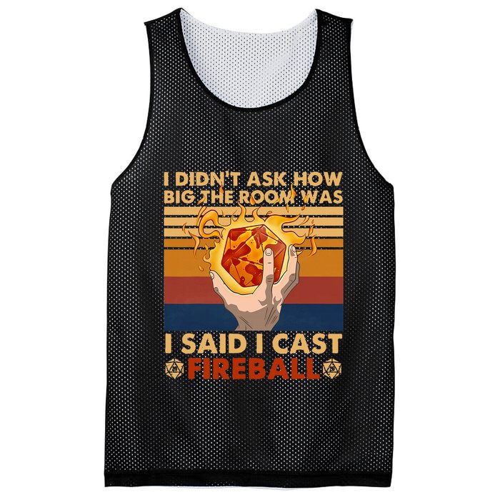 I Didnt Ask How Big The Room Was I Said I Cast F.I.R.E.B.A.L.L Mesh Reversible Basketball Jersey Tank