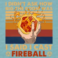 I Didnt Ask How Big The Room Was I Said I Cast F.I.R.E.B.A.L.L Sueded Cloud Jersey T-Shirt