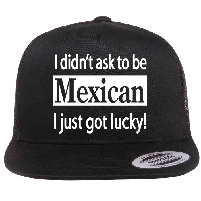 I Didn't Ask To Be Mexican I Just Got Lucky Flatbill Hat