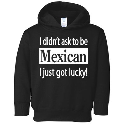 I Didn't Ask To Be Mexican I Just Got Lucky Toddler Hoodie
