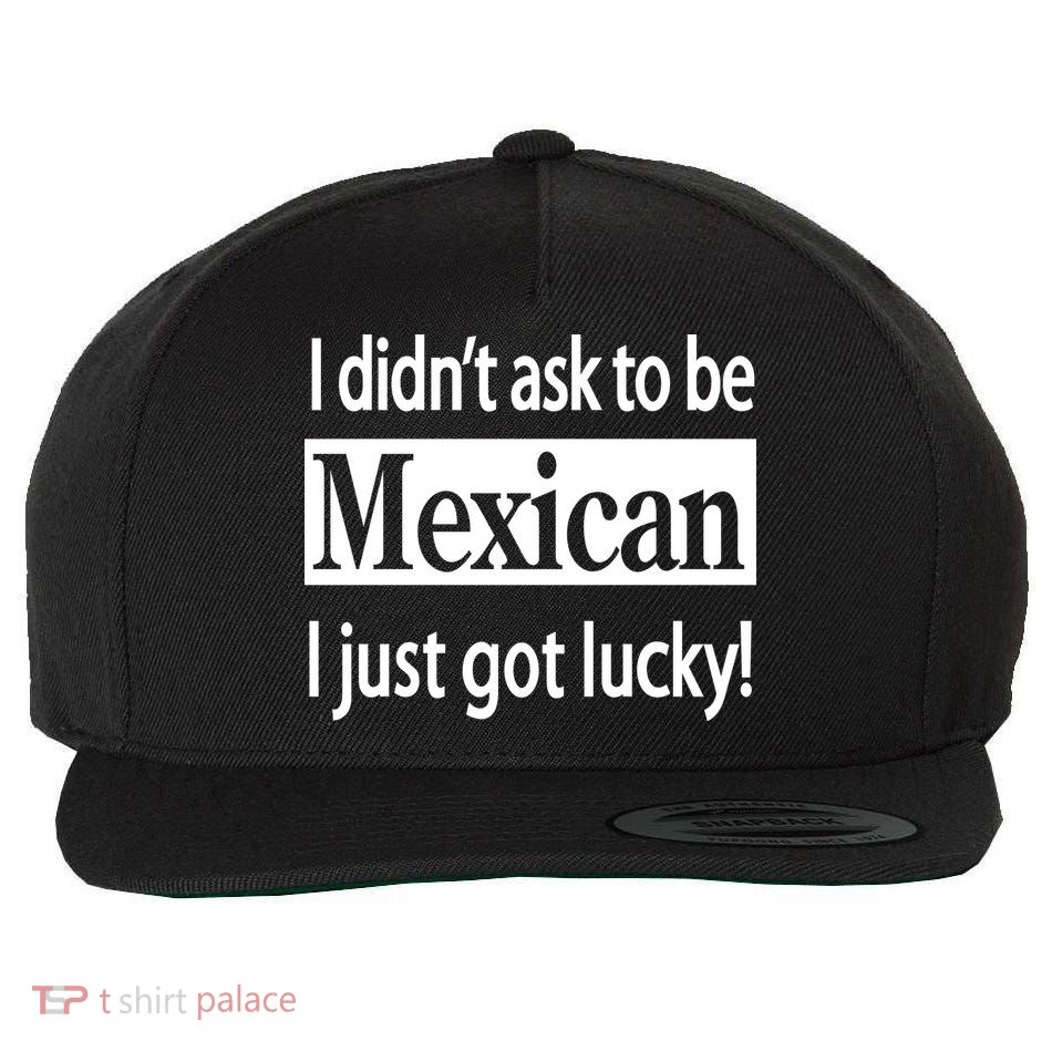 I Didn't Ask To Be Mexican I Just Got Lucky Wool Snapback Cap