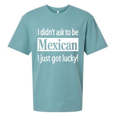 I Didn't Ask To Be Mexican I Just Got Lucky Sueded Cloud Jersey T-Shirt