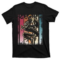 I.M.A.G.I.N.E D.R.A.Go.N A Vintage Retro Cool Art T-Shirt