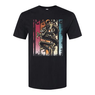 I.M.A.G.I.N.E D.R.A.Go.N A Vintage Retro Cool Art Softstyle® CVC T-Shirt