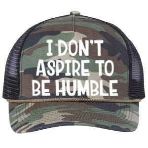 I Don’T Aspire To Be Humble Retro Rope Trucker Hat Cap