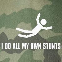 I Do All My Own Stunts Dark Legacy Tie Dye Trucker Hat