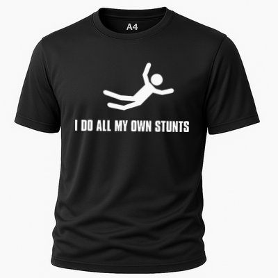 I Do All My Own Stunts Dark Performance Shirt
