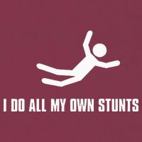 I Do All My Own Stunts Dark 16oz Travel Tumbler