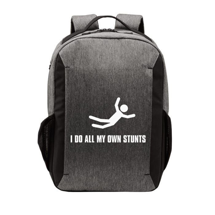 I Do All My Own Stunts Dark Vector Backpack