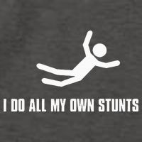 I Do All My Own Stunts Dark Vector Backpack