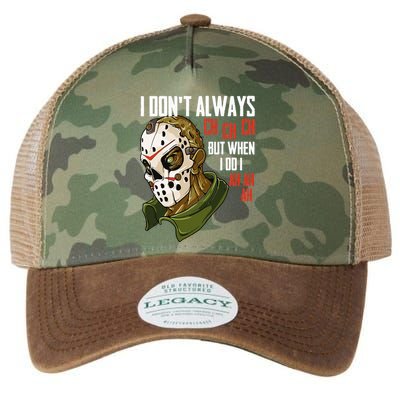 I Dont Always Ch Ch Ch Lazy Halloween Costume Horror Movie Legacy Tie Dye Trucker Hat