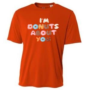 I'm Donuts About You Funny Doughnut Pun Valentines Day Great Gift Cooling Performance Crew T-Shirt