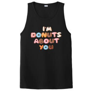 I'm Donuts About You Funny Doughnut Pun Valentines Day Great Gift PosiCharge Competitor Tank