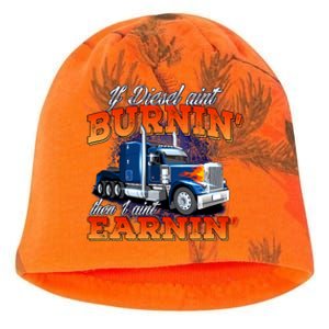 If Diesel Ain't Burnin' Trucker Semi Truck Driver Trucking Kati - Camo Knit Beanie