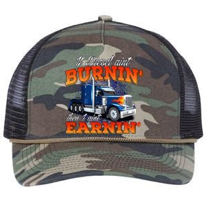 If Diesel Aint Burnin Trucker Semi Truck Driver Trucking Retro Rope Trucker Hat Cap