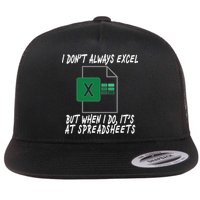 I Don't Always Excel But When I Do It's At Spreadsheets Flatbill Hat