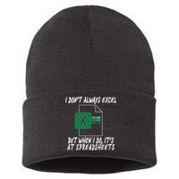 I Don't Always Excel But When I Do It's At Spreadsheets Sustainable Knit Beanie