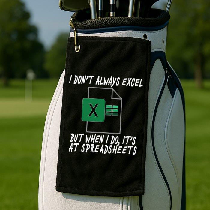 I Don't Always Excel But When I Do It's At Spreadsheets Golf Towel