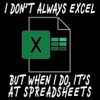 I Don't Always Excel But When I Do It's At Spreadsheets Valucap Bio-Washed Visor