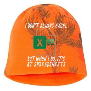 I Don't Always Excel But When I Do It's At Spreadsheets Kati - Camo Knit Beanie