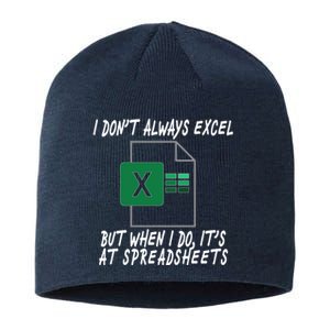 I Don't Always Excel But When I Do It's At Spreadsheets Sustainable Beanie