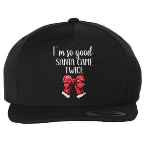 I Deliver All Night Long IM So Good Santa Came Twice Adult Wool Snapback Cap