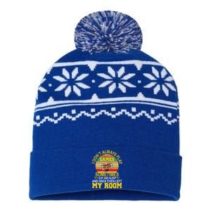 I DonT Always Play Games Next Level Gaming Mode Merch Gift USA-Made Snowflake Beanie