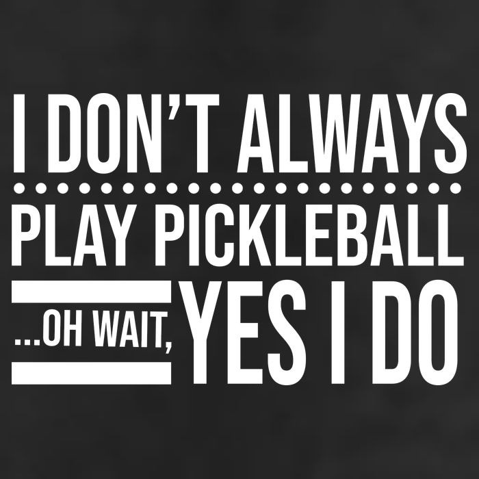 I Don't Always Play Pickleball Funny 7 Panel Mesh Trucker Snapback Hat