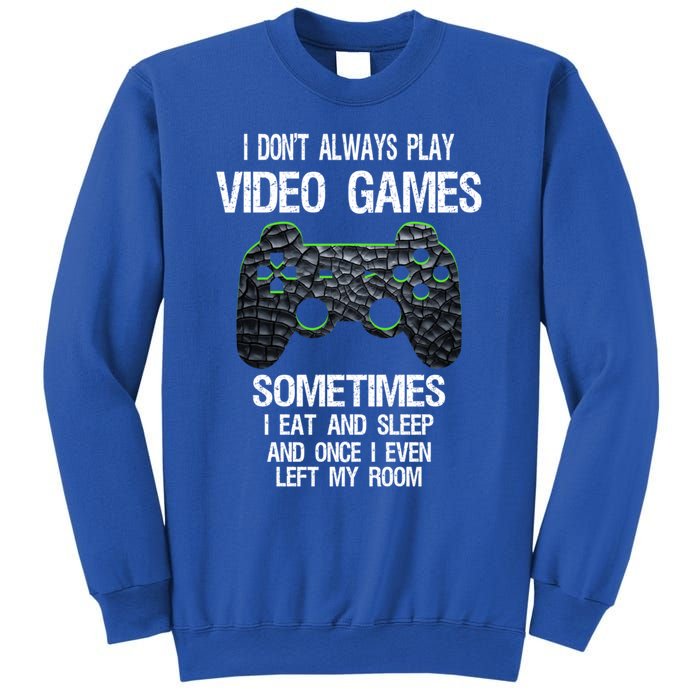 I DonT Always Play Video Games Funny Gamer Ns Funny Gift Sweatshirt