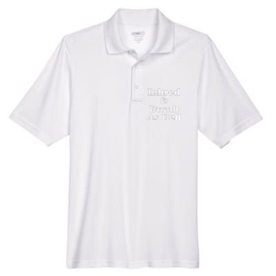 Inbred & Dumb As Hell Funny Sarcastic Saying Joke  Men's Origin Performance Piqué Polo