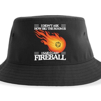 I Didnt Ask How Big The Room Is F.I.R.E.B.A.L.L Sustainable Bucket Hat