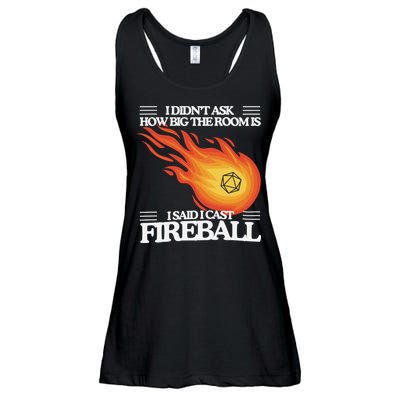 I Didnt Ask How Big The Room Is F.I.R.E.B.A.L.L Ladies Essential Flowy Tank