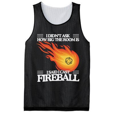 I Didnt Ask How Big The Room Is F.I.R.E.B.A.L.L Mesh Reversible Basketball Jersey Tank