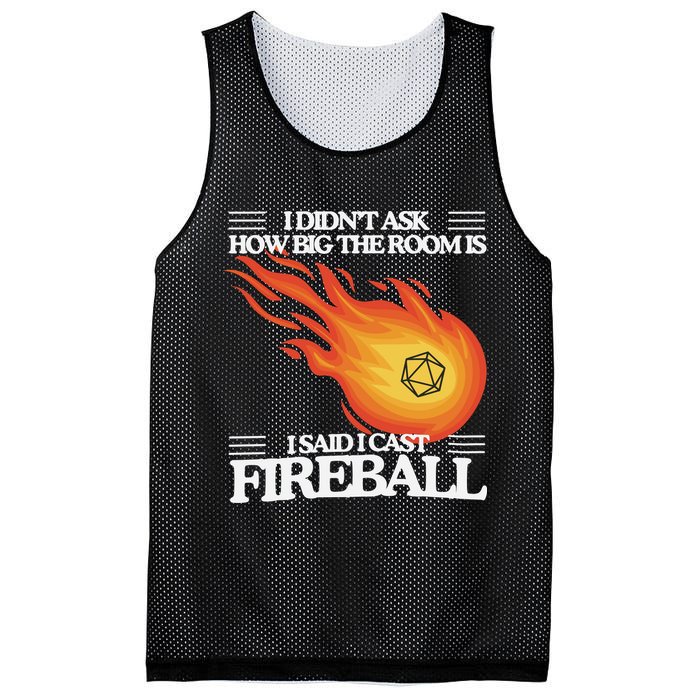 I Didnt Ask How Big The Room Is F.I.R.E.B.A.L.L Mesh Reversible Basketball Jersey Tank
