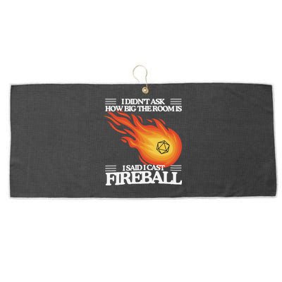 I Didnt Ask How Big The Room Is F.I.R.E.B.A.L.L Large Microfiber Waffle Golf Towel
