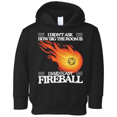 I Didnt Ask How Big The Room Is F.I.R.E.B.A.L.L Toddler Hoodie