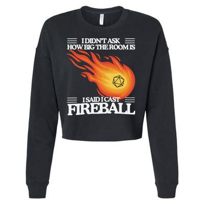 I Didnt Ask How Big The Room Is F.I.R.E.B.A.L.L Cropped Pullover Crew
