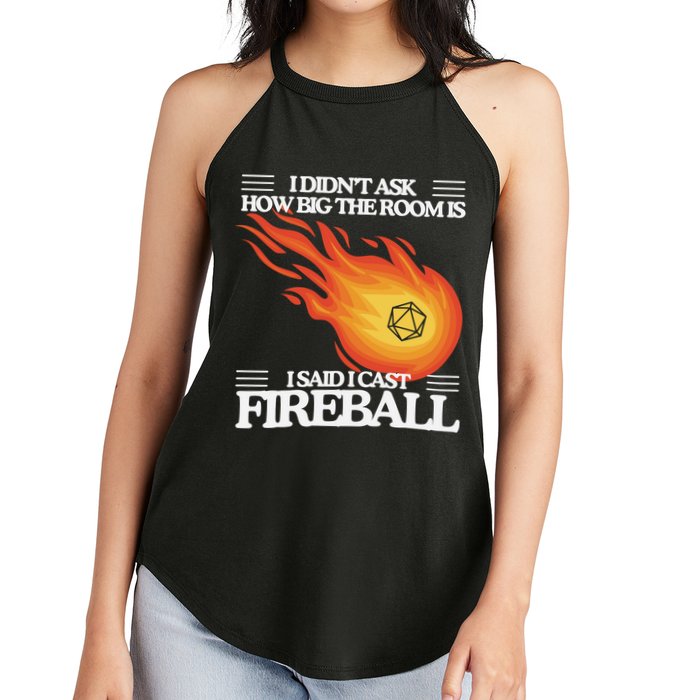 I Didnt Ask How Big The Room Is F.I.R.E.B.A.L.L Women's Perfect Tri Rocker Tank