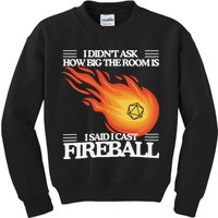I Didnt Ask How Big The Room Is F.I.R.E.B.A.L.L Kids Sweatshirt