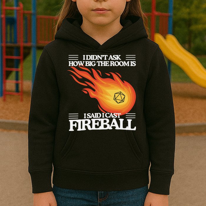 I Didnt Ask How Big The Room Is F.I.R.E.B.A.L.L Kids Hoodie