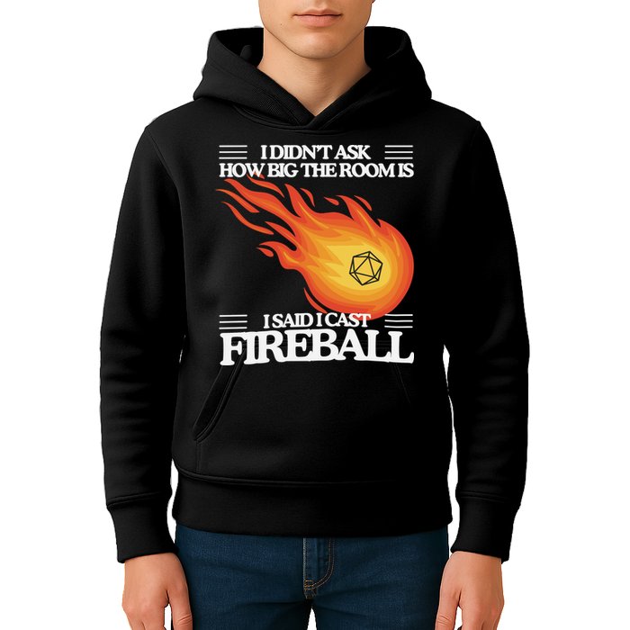 I Didnt Ask How Big The Room Is F.I.R.E.B.A.L.L Kids Hoodie
