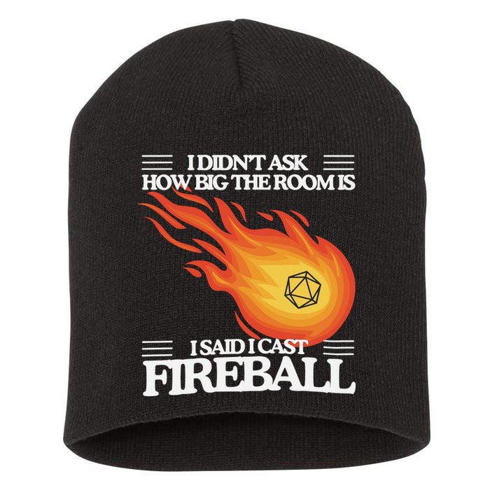 I Didnt Ask How Big The Room Is F.I.R.E.B.A.L.L Short Acrylic Beanie