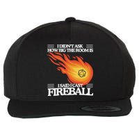 I Didnt Ask How Big The Room Is F.I.R.E.B.A.L.L Wool Snapback Cap