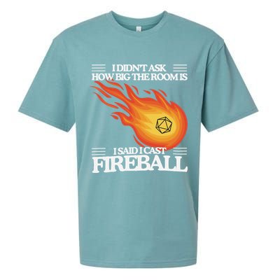 I Didnt Ask How Big The Room Is F.I.R.E.B.A.L.L Sueded Cloud Jersey T-Shirt