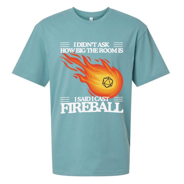 I Didnt Ask How Big The Room Is F.I.R.E.B.A.L.L Sueded Cloud Jersey T-Shirt