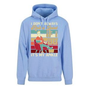 I Dont Always Roll A Joint And I Do My Own Stunts Funny Pun Cool Gift Unisex Surf Hoodie