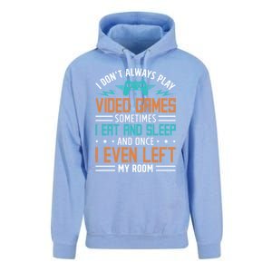 I DonT Always Play Video Games Mode Next Level Gear Merch Funny Gift Unisex Surf Hoodie