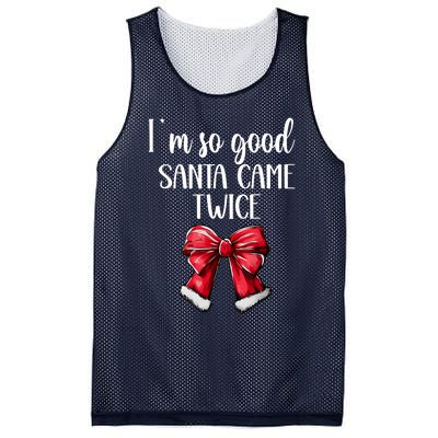 I Deliver All Night Long IM So Good Santa Came Twice Adult Mesh Reversible Basketball Jersey Tank