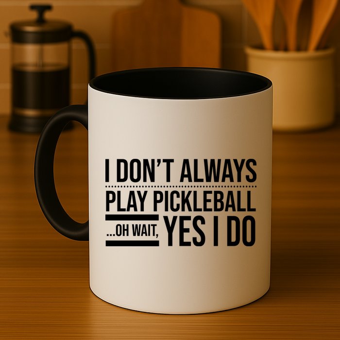 I Don't Always Play Pickleball Oh Wait Yes I Do Mug